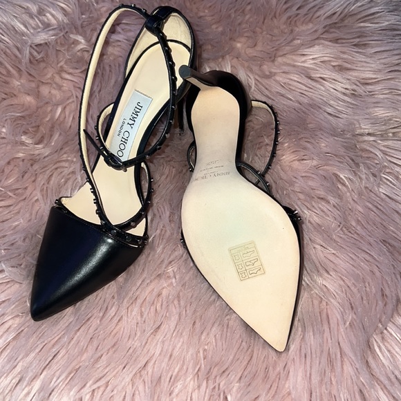 Jimmy Choo Tiff Pointy Toe Pump Stud Embellished Heels Shoe 35.5 - Picture 7 of 7
